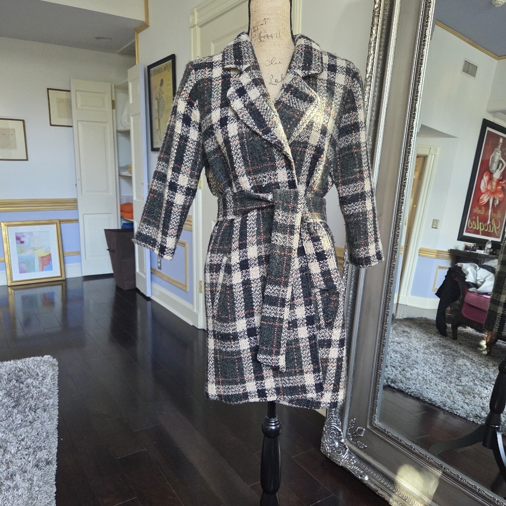 Vintage Plaid Wool Jacket